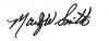 Marty Smith signature